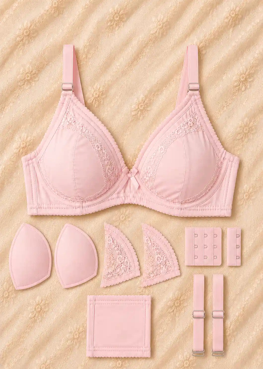 China Embroidered Full Coverage Comfort Bra for Women