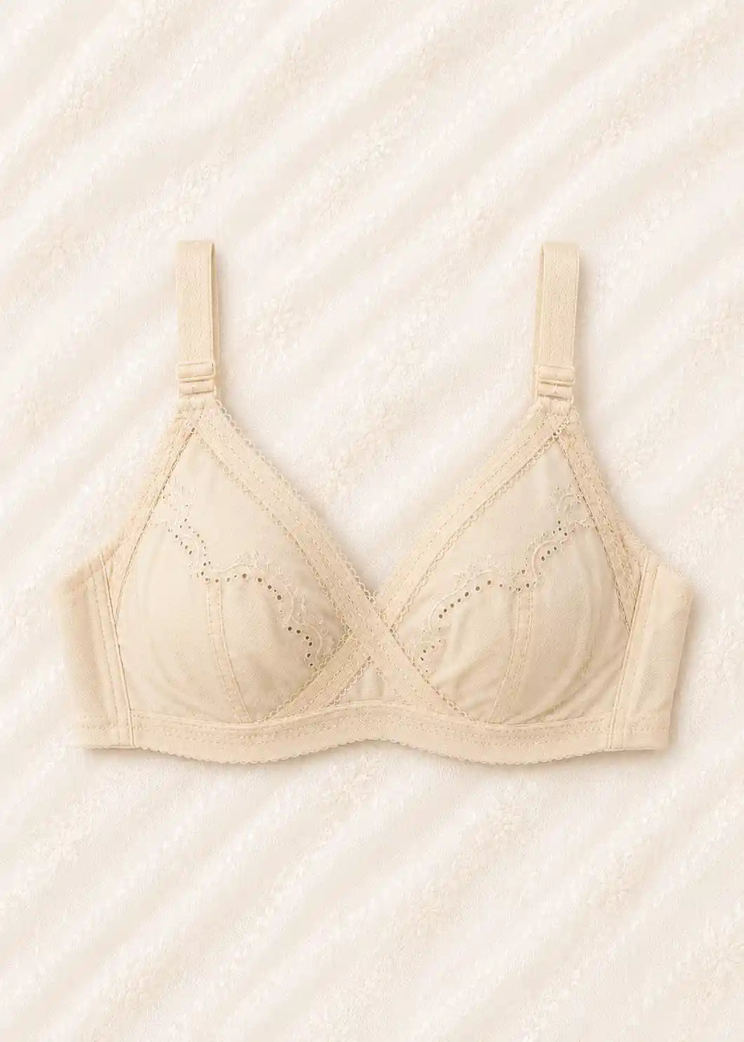 Soft Cotton Bra with Full Coverage Support