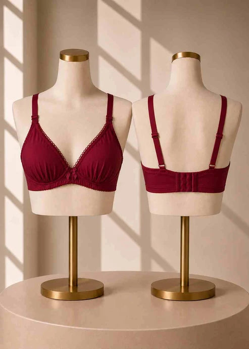 Swiss Lady Bra Pack of 4 Black, Pink, Maroon & Skin
