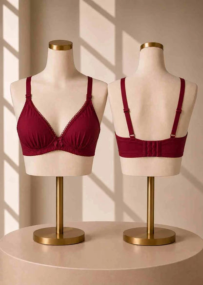 Swiss Lady Bra Pack of 4 Black, Pink, Maroon & Skin