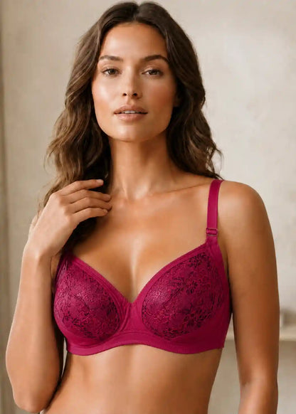 Half Net Comfort Bra Soft Support for Everyday Confidence