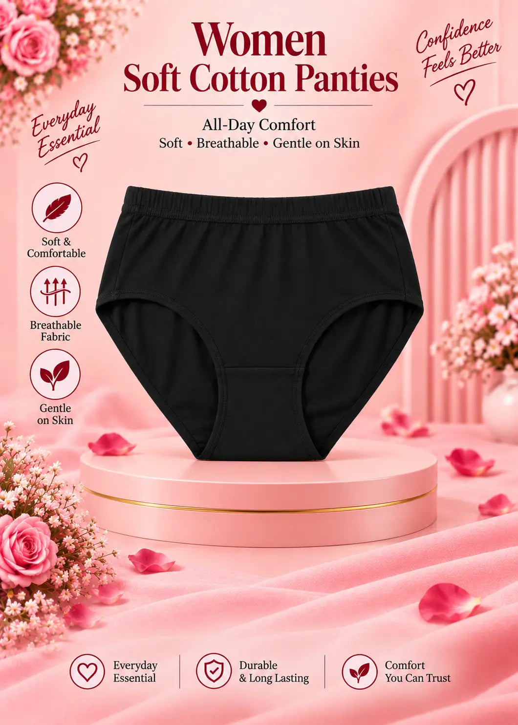 Women Soft Cotton Panties