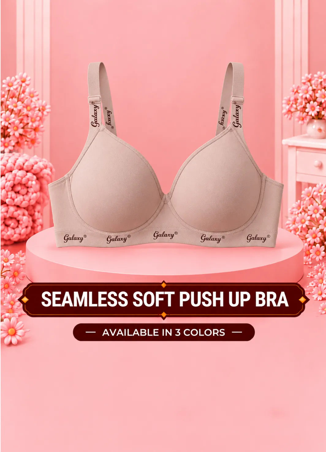 Seamless Soft Push Up Bra