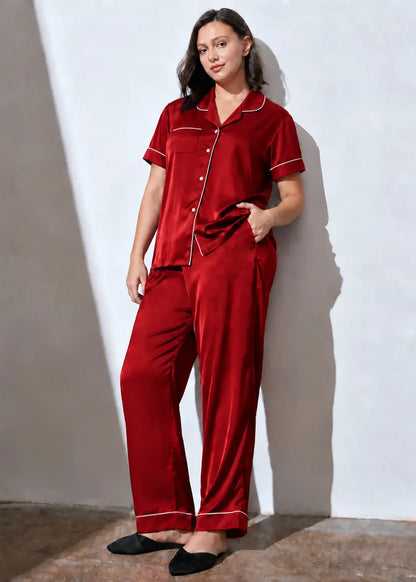 Silk Red Night Wear