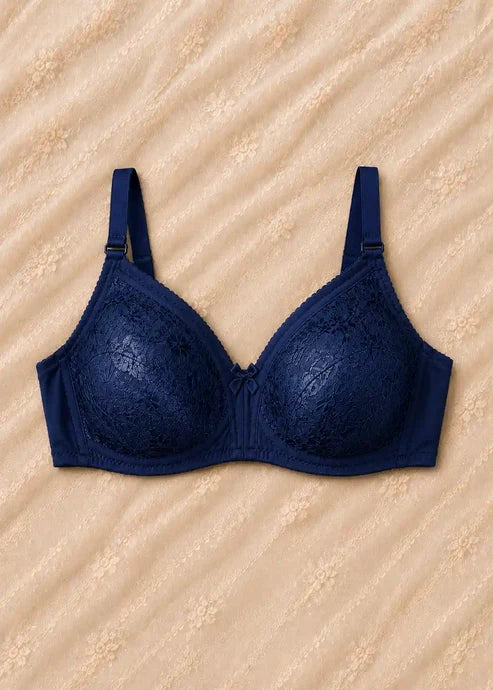 Full Net Comfort Bra Pack of 2 Navy Blue & Maroon