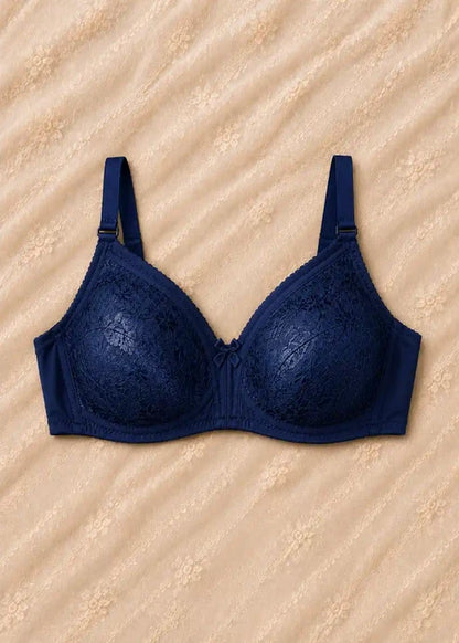 Full Net Comfort Bra Pack of 2 Navy Blue & Maroon