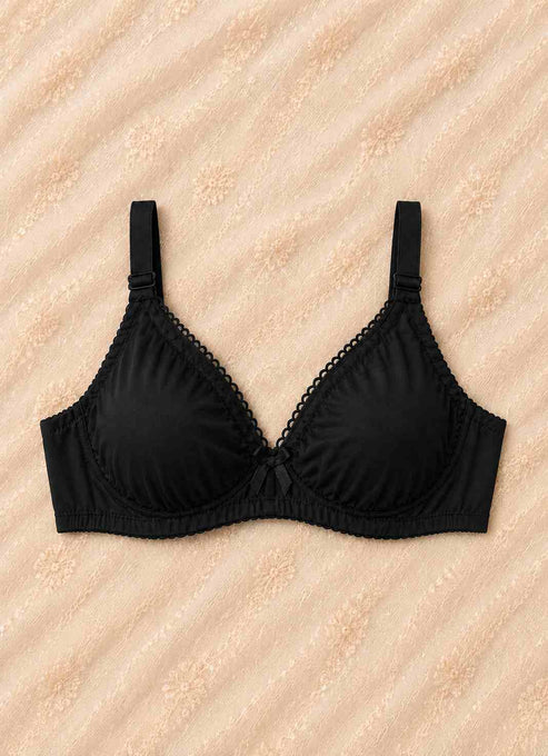 Swiss Lady Bra Pack of 4 Black, Pink, Maroon & Skin