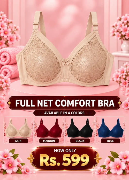 Full Net Comfort Bra Soft Support for Everyday Confidence