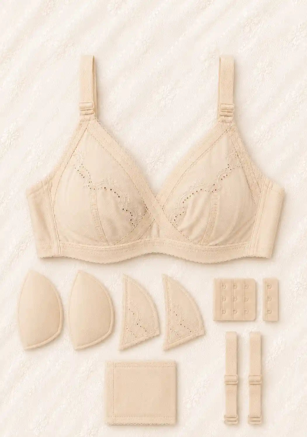 Soft Cotton Bra with Full Coverage Support