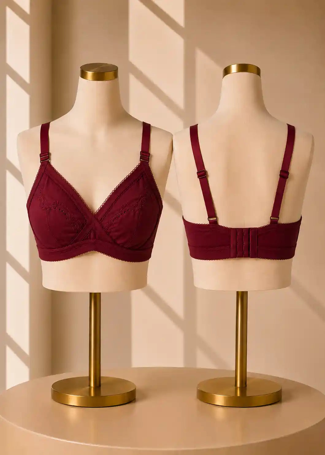 Soft Cotton Bra with Full Coverage Support