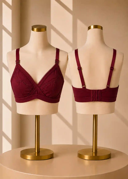 Soft Cotton Bra with Full Coverage Support