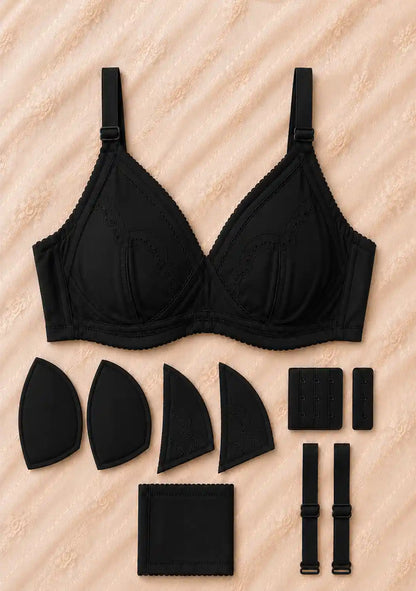 Soft Cotton Bra with Full Coverage Support