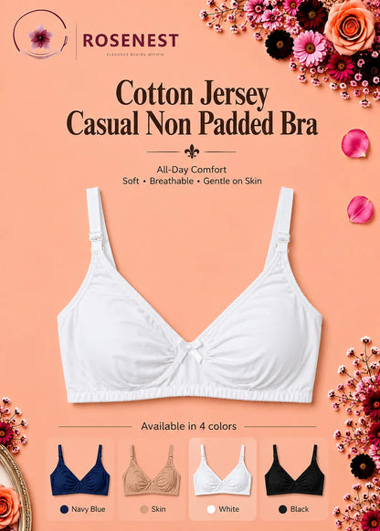Cotton Jersey Casual Non Padded Bra