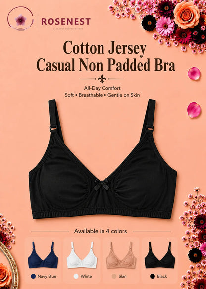 Cotton Jersey Casual Non Padded Bra