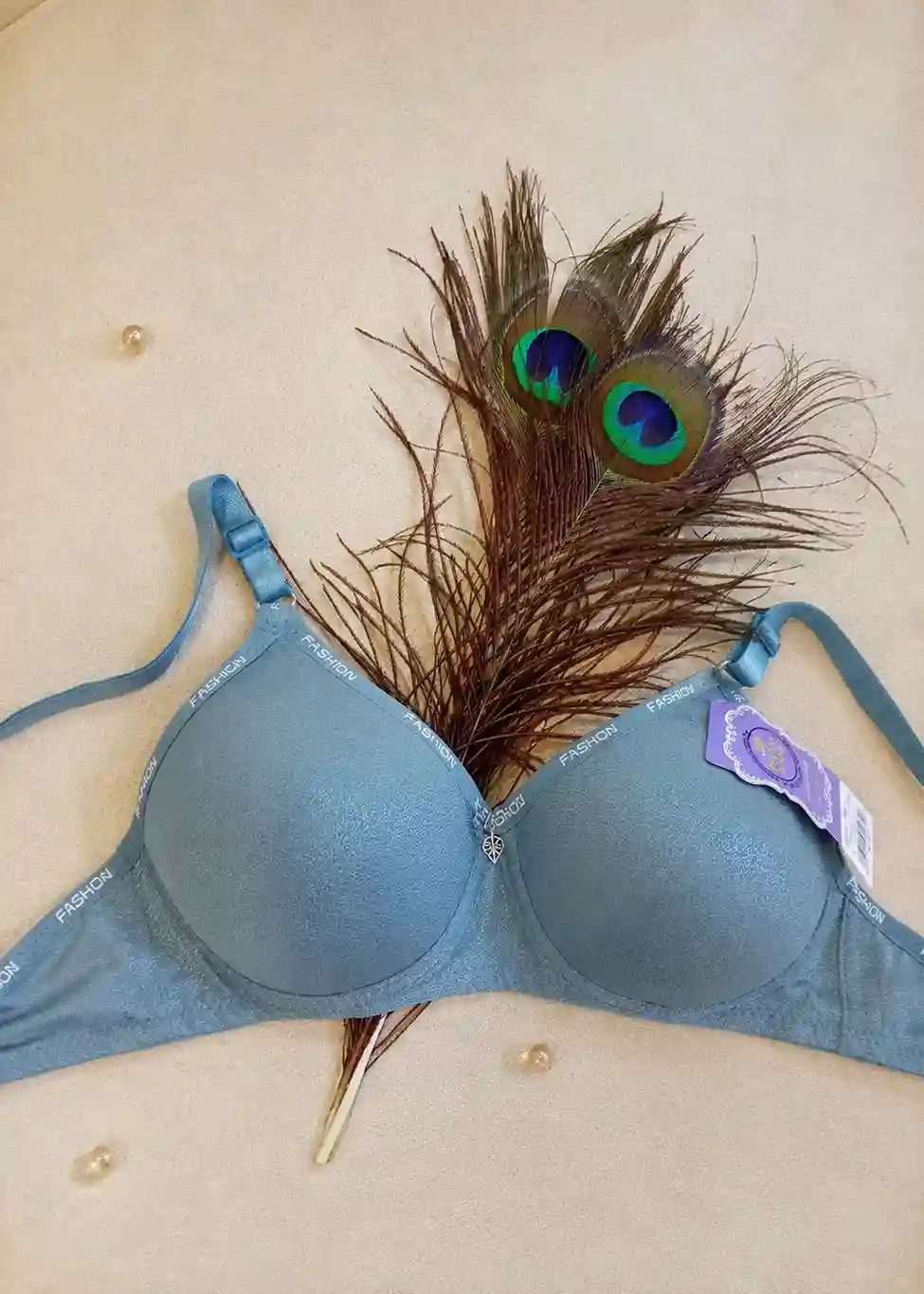 Fancy Jersey Push Up Bra / Padded