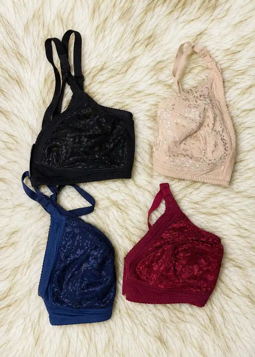 Full Net Comfort Bra Pack of 4