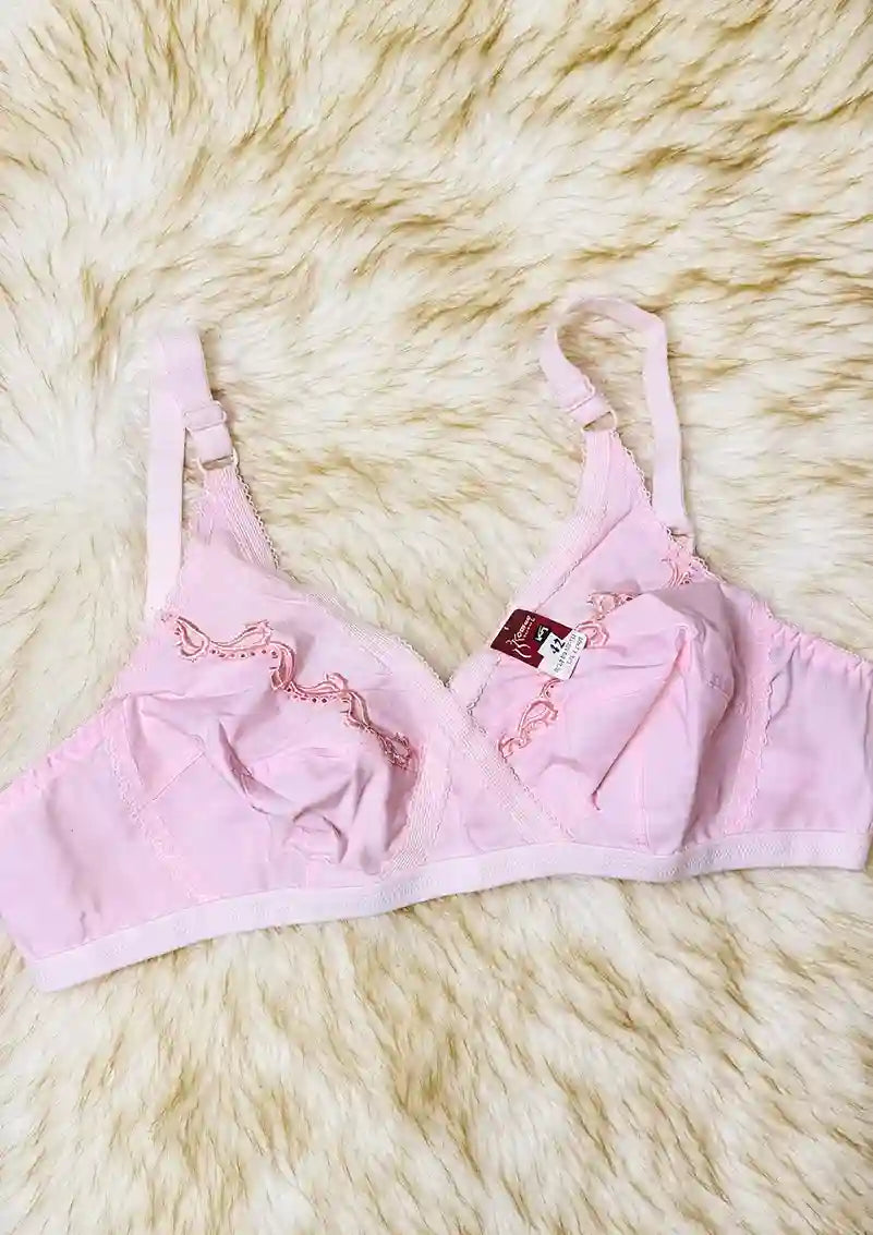 Soft Cotton Bra with Full Coverage Support