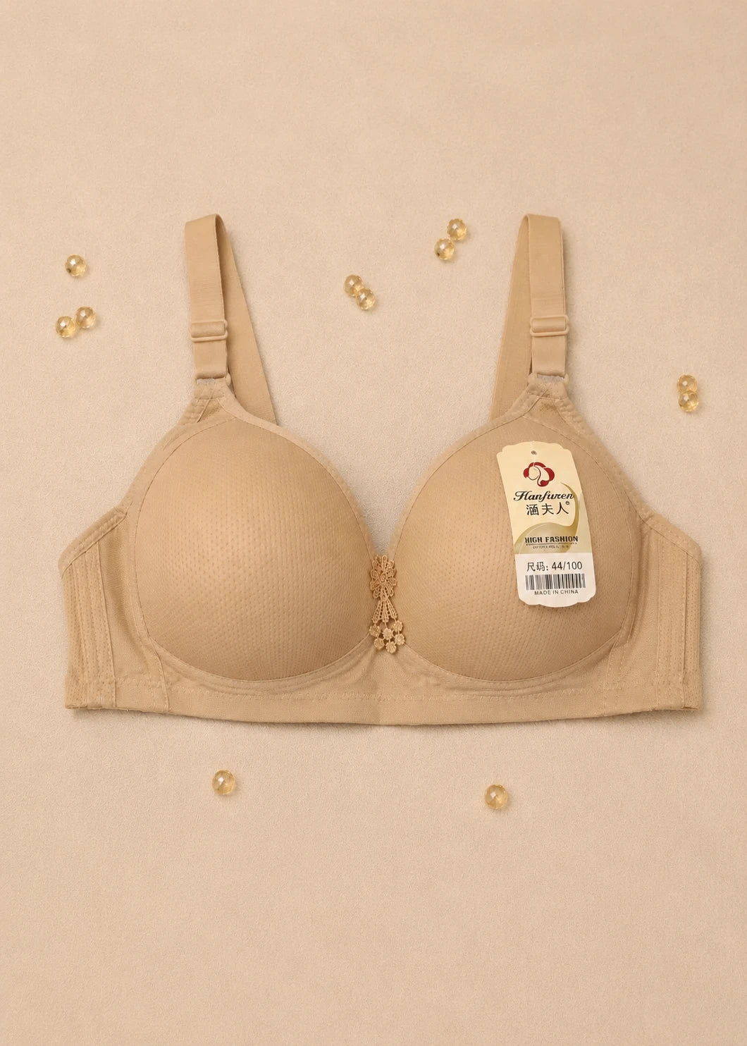 Net Padded Push Up Bra