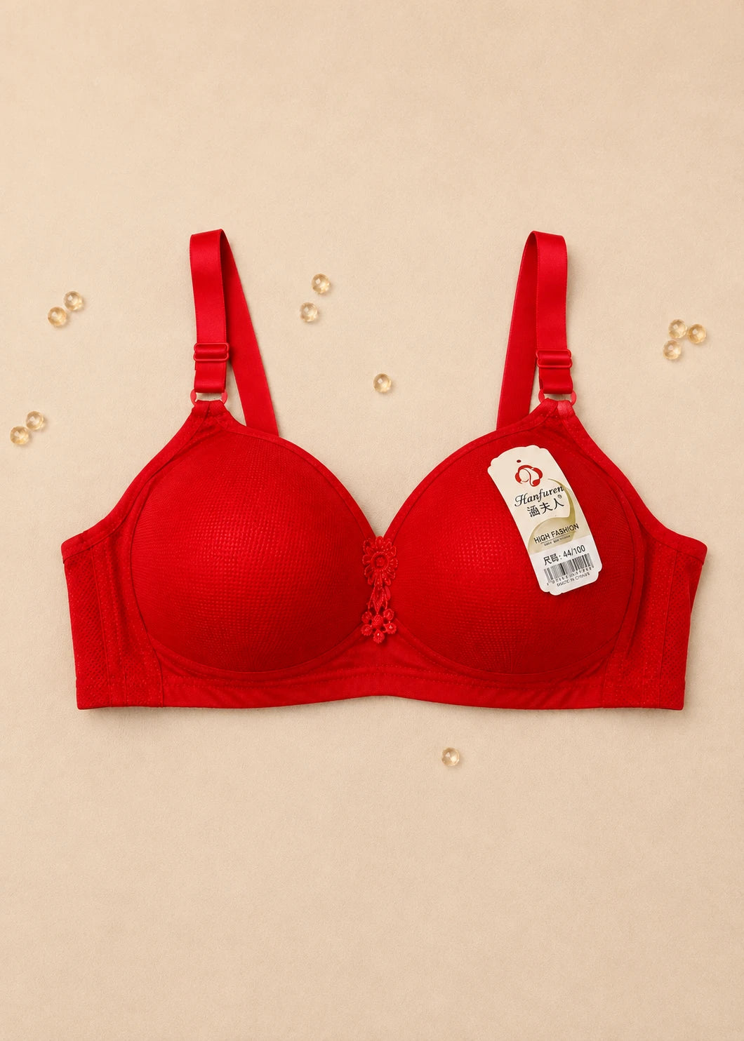 Net Padded Push Up Bra