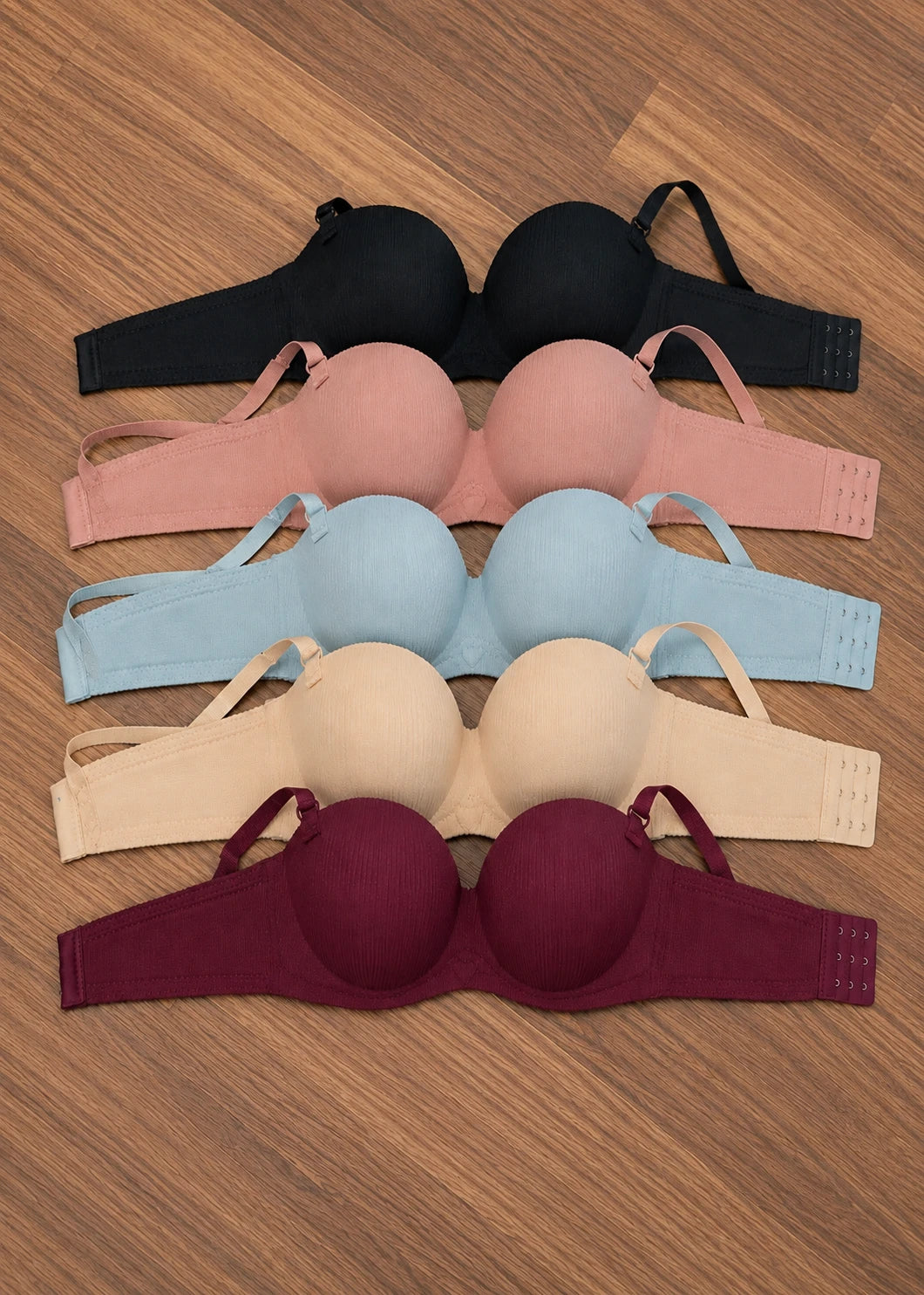 Ribbed Padded Bra
