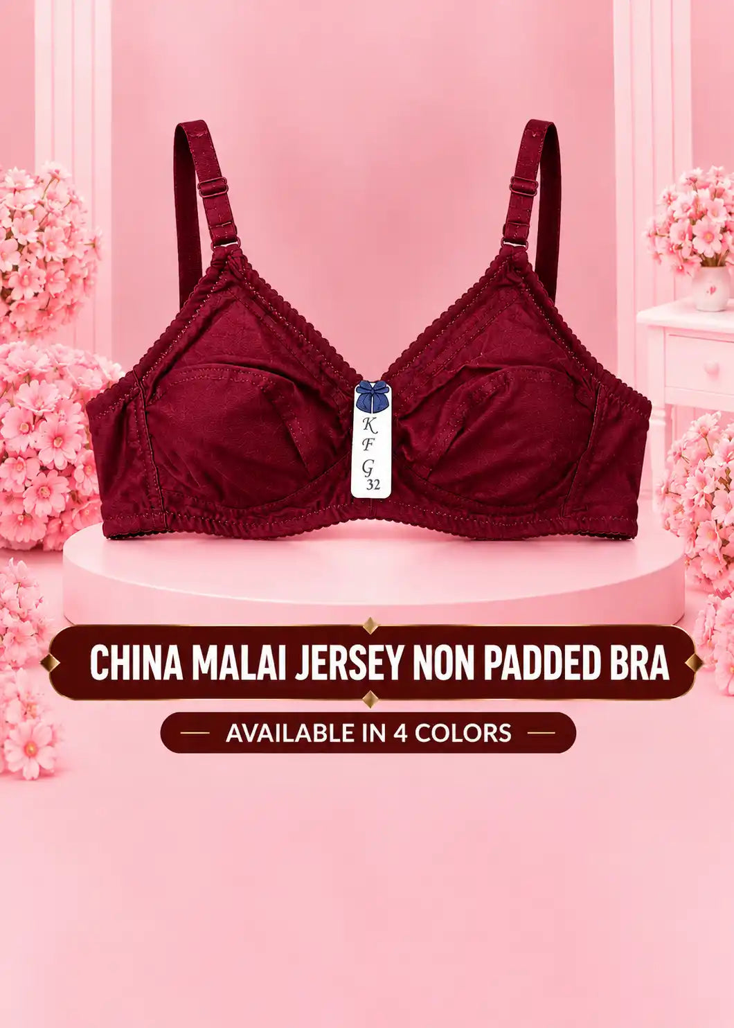 China Malai Jersey Non Padded Bra
