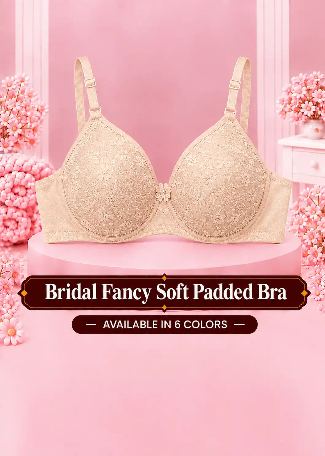 Bridal Fancy Soft Padded Bra
