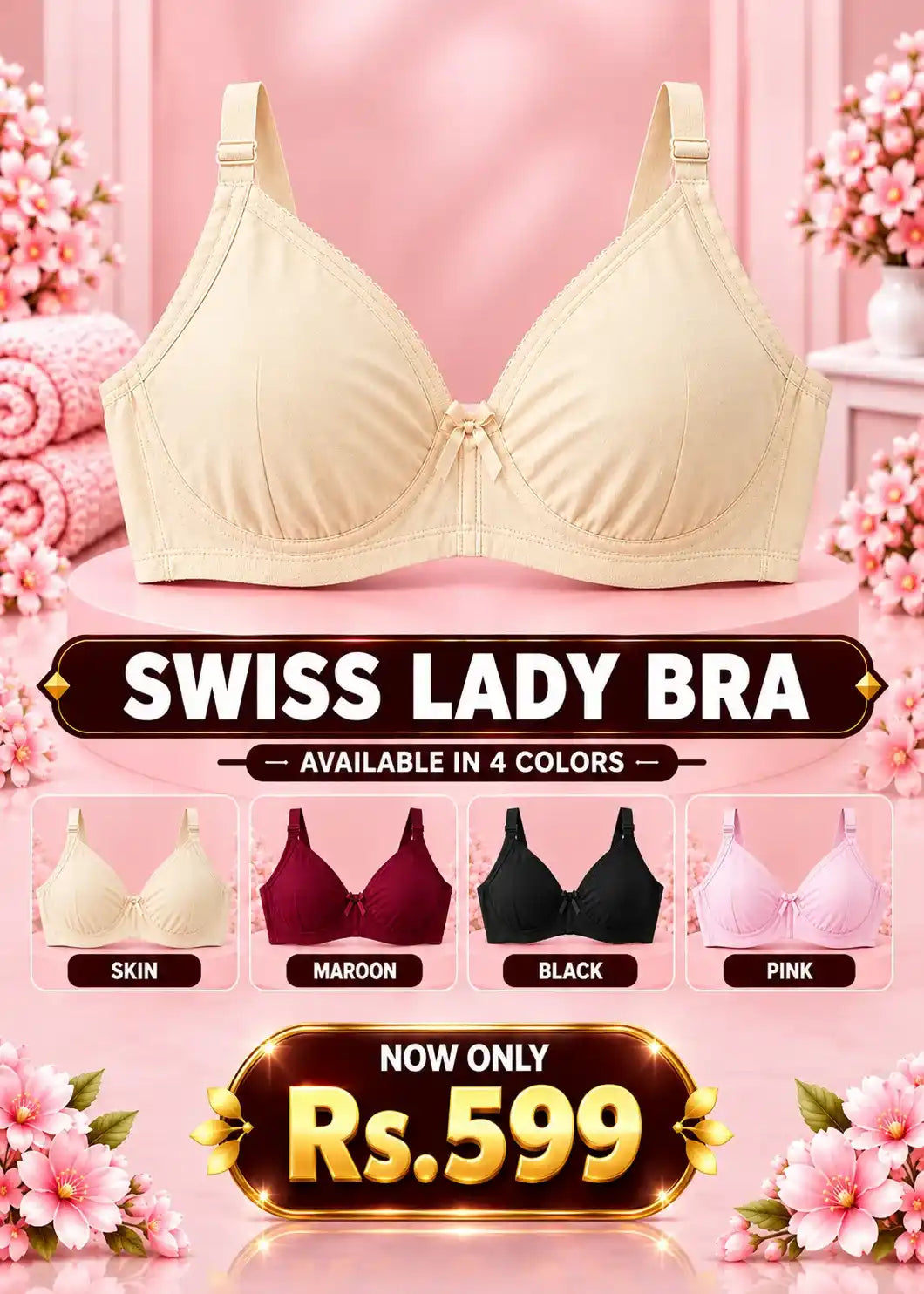 Swiss Lady Bra  Full Coverage Cotton Comfort