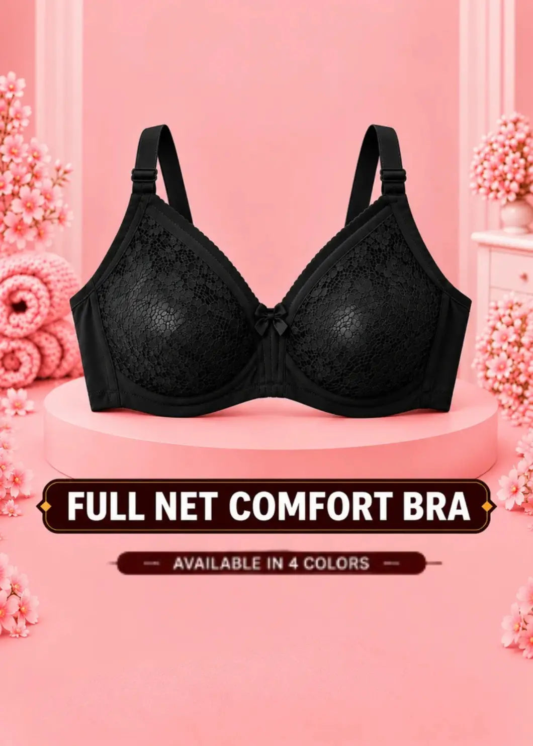 Full Net Comfort Bra Soft Support for Everyday Confidence