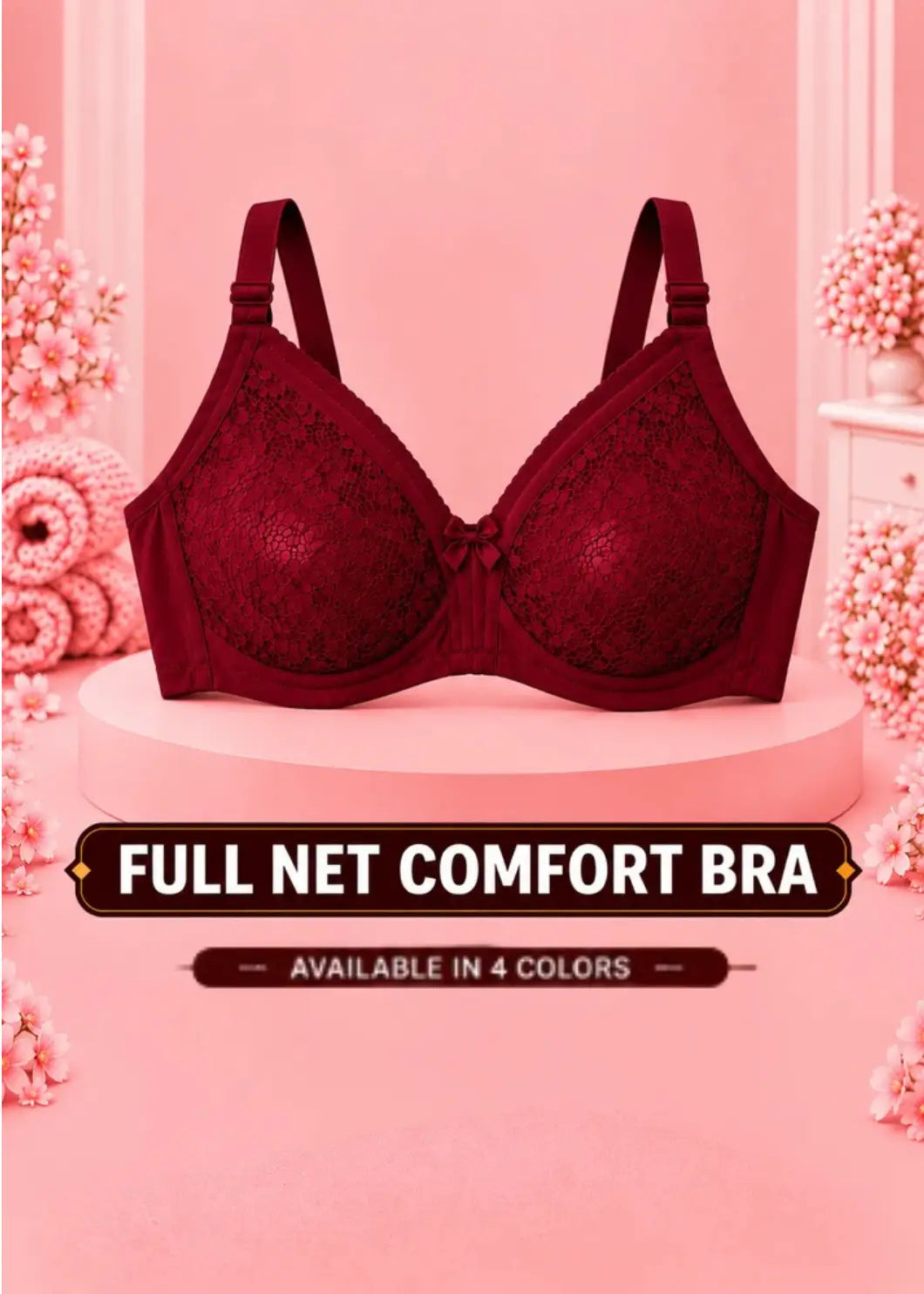 Full Net Comfort Bra Soft Support for Everyday Confidence
