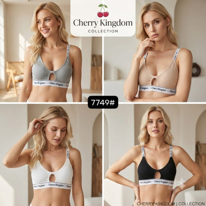 Women's Ribbed Cut-Out Bralette – Cherry Kingdom Style