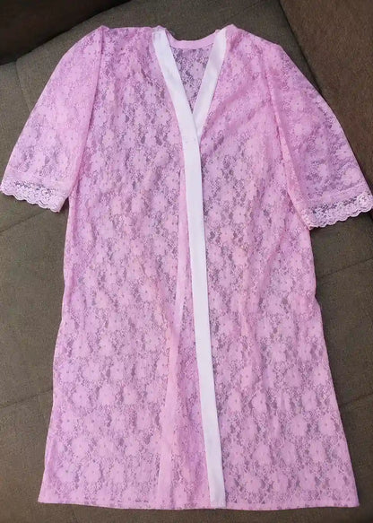 Pink Net Night Wear