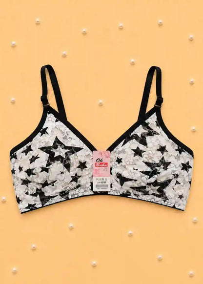 Printed Net Bra