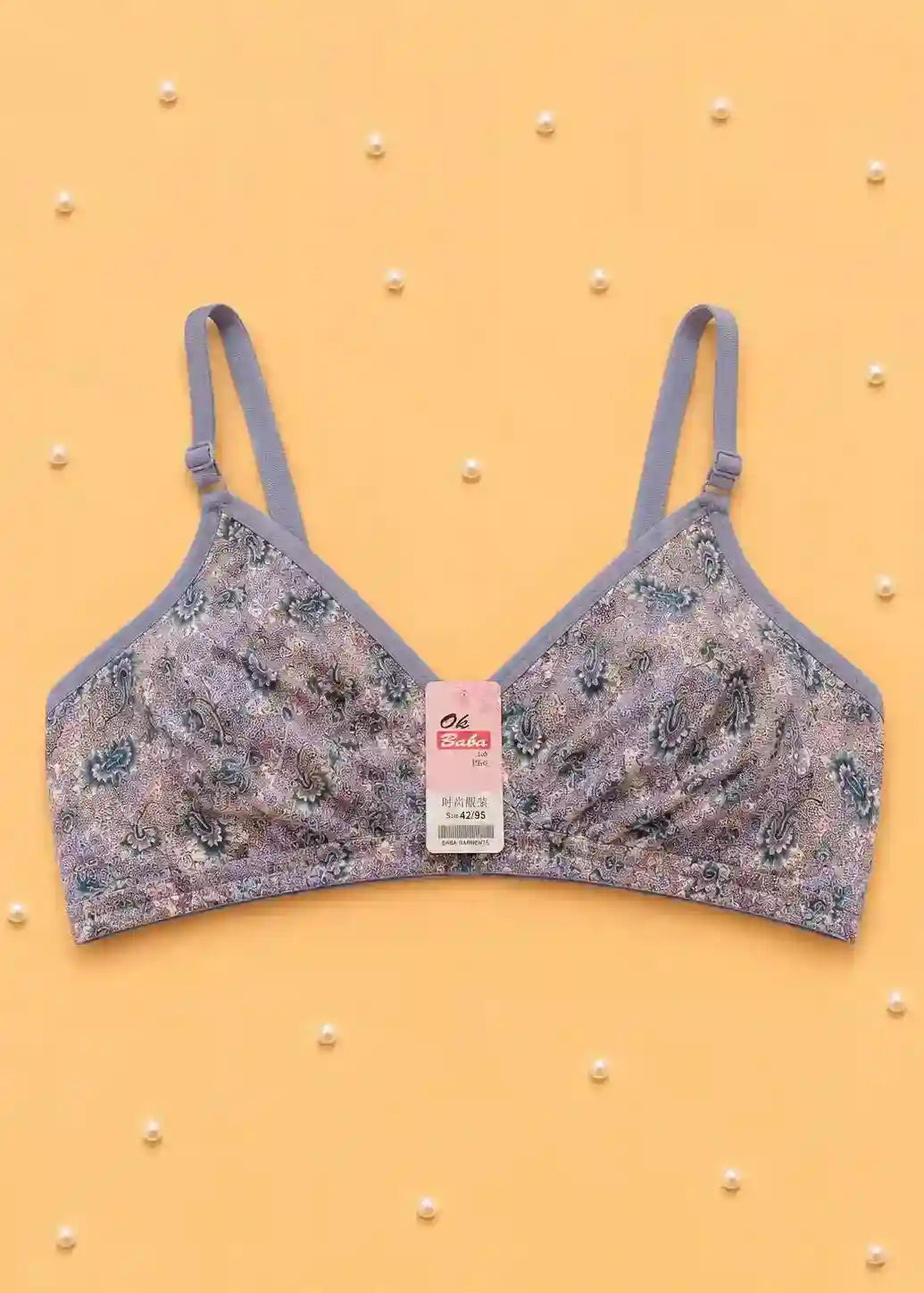 Printed Net Bra