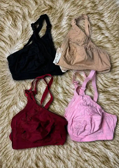 China Embroidered Full Coverage Comfort Bra for Women