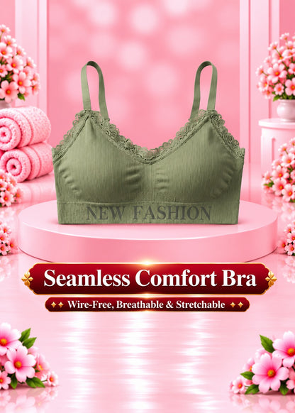 Seamless Comfort Bra – Wire-Free, Breathable & Stretchable