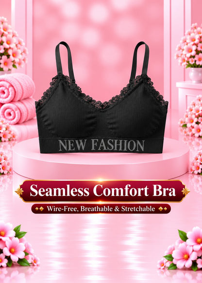 Seamless Comfort Bra – Wire-Free, Breathable & Stretchable