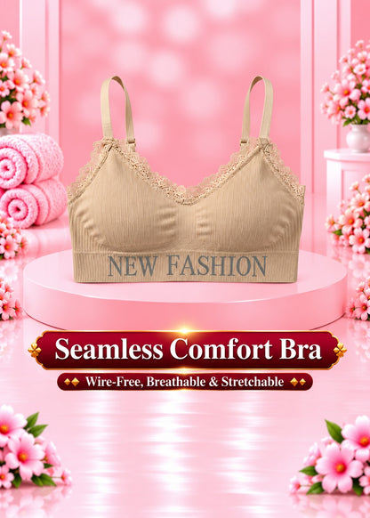 Seamless Comfort Bra – Wire-Free, Breathable & Stretchable