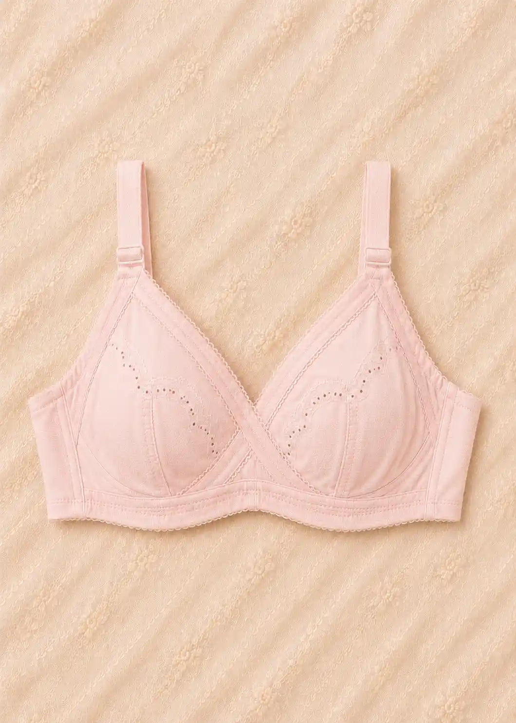 Soft Cotton Bra with Full Coverage Support