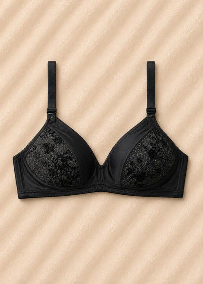 Black Nude Premium Lace Bra
