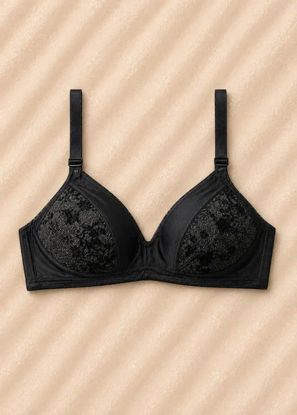 Black and Nude Premium Lace Bra Pack of 2