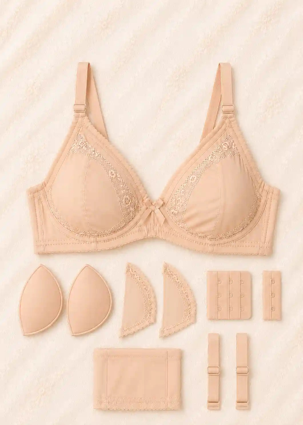 China Embroidered Full Coverage Comfort Bra for Women