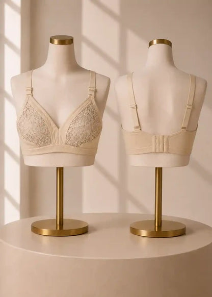 Half Net Comfort Bra Pack of 4 | Black, Navy, Maroon & Skin