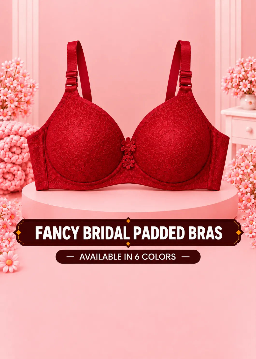 Fancy Bridal Padded Bras