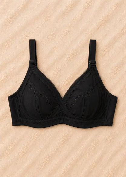 Soft Cotton Bra with Full Coverage Support