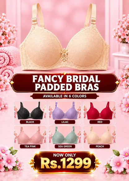 Fancy Bridal Padded Bras