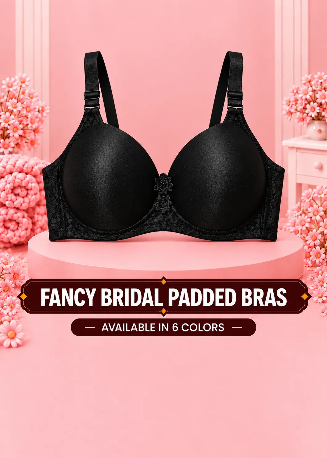 Fancy Bridal Padded Bras