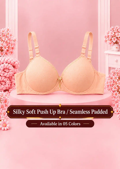 Silky Soft Push Up Bra / Seamless Padded