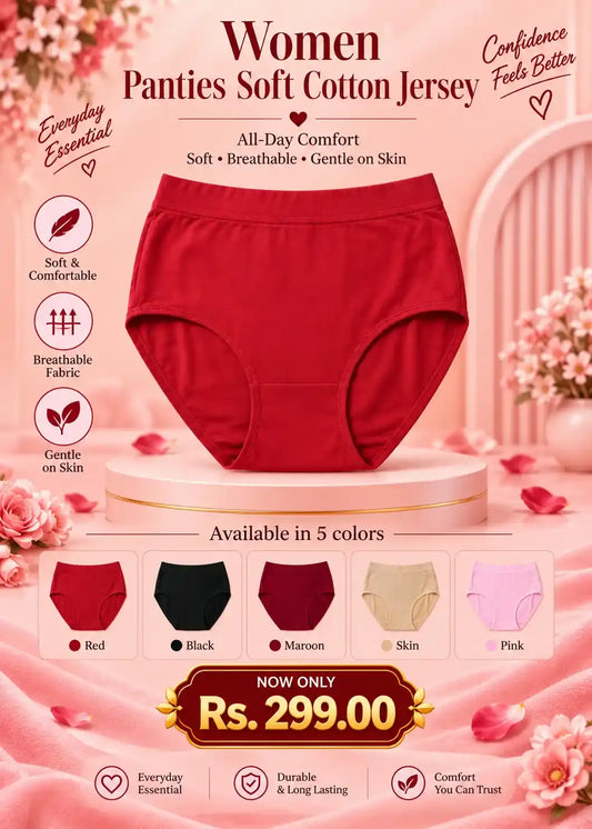 Women Panties Soft Cotton Jersey