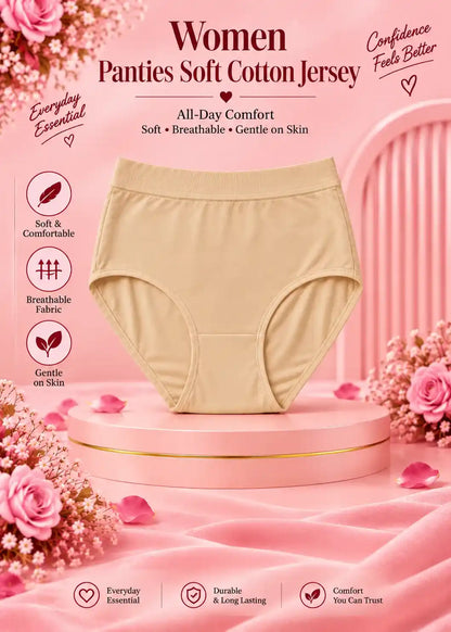 Women Panties Soft Cotton Jersey