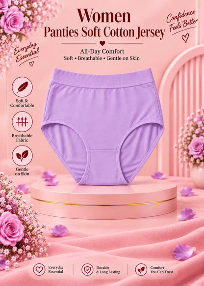 Women Panties Soft Cotton Jersey